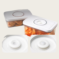 Ensemble de boîtes hermétiques transparentes KZR, boîte de conservation sous vide rectangulaire pour viande, récipient de conservation sous vide pour aliments