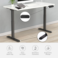 Dessus de table inclus Dernier cadre de bureau debout Motorisé Hauteur réglable Table d'ordinateur de bureau Ascenseur électrique Bureau assis