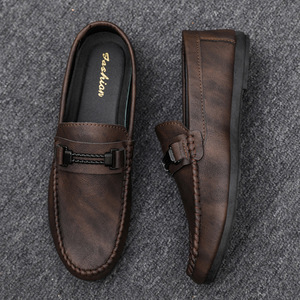 Men Casual Slip On Loafers <b>Driving</b> <b>Shoes</b> Soft Sole Leather Look Daily Walking <b>Shoes</b> - Product Image 4
