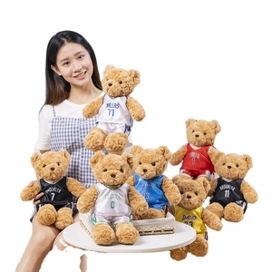 En gros : Peluches ours en verre avec maillots d'athlètes pour garçons, pour les activités des fans, les jeux de ballon, les remises de diplômes et les anniversaires - Product Image 1
