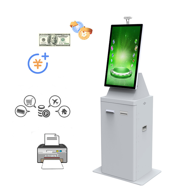 Best Selling Touch Screen Bill Payment Cash Recycle Machine Cash Payment Kiosk Self Service Automatic Ticket Purchase Machine
