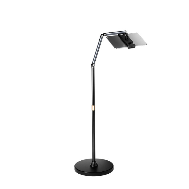 Super Load-Bearing Aluminum Phone Tablet Holder Floor-Standing Desk Compatible Stepless Rotating Shaft Adjustable Height Lazy