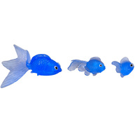 Pettop Poisson Rouge Artificiel en TPR – Poisson Décoratif en Caoutchouc Souple pour Aquarium et Jouet de Pêche pour Enfants