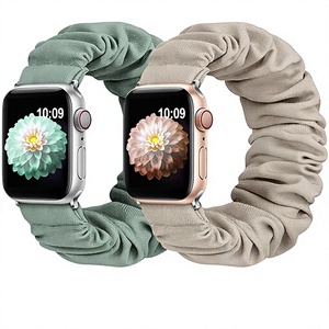 Nueva Correa para Reloj IWatch, Imitación Algodón, Correa CHARM, Correa de 20mm 22mm, Correa de Goma y Nailon Tejida con Cierre de Velcro - Product Image 1