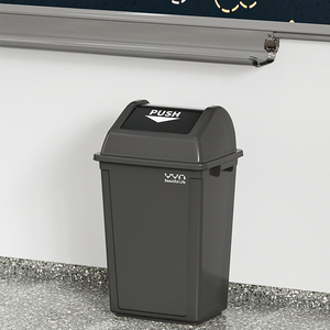 <span class=keywords><strong>20L</strong></span> Văn Phòng Nhà Hàng Hình Chữ Nhật Nhà Bếp Nhựa Tái Chế Thùng Rác Bin Thùng Rác Có Thể Thùng Rác Với Đẩy Nắp - Product Image 5