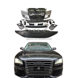 Per <span class=keywords><strong>Audi</strong></span> <span class=keywords><strong>A8</strong></span> modifica RS8 accessori per auto stile modello rs8 paraurti anteriore labbro anteriore punte diffusore labbro posteriore - Product Image 1