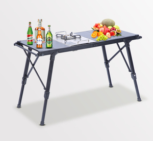 2024 Hauteur Réglable <span class=keywords><strong>Camping</strong></span> En Plein Air Pliable En Aluminium Portable Meubles D'extérieur IGT Table - Product Image 2