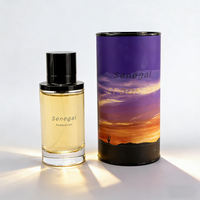 Personaliza tu Botella de Perfume de Vidrio de 50 ml con Tapa Magnética, Envase de Spray para Fragancias Vacío con Caja Cilíndrica