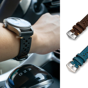 Su misura all'ingrosso di alta qualità 18 mm italiano sport in <span class=keywords><strong>pelle</strong></span> <span class=keywords><strong>verde</strong></span> Smart Watch <span class=keywords><strong>cinturino</strong></span> per Smart Watch - Product Image 6