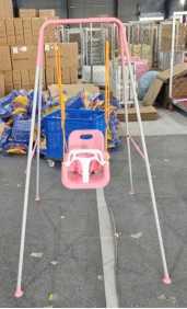 Ensemble Balançoire et Sauteur Métallique Pliable 2-en-1 en Stock, Siège Éjecteur Sûr pour Tout-Petits et Bébés, Balançoires Enfants Priorité - Product Image 6