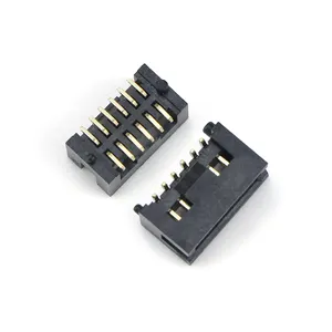 Conector de cabecera de caja de paso de 1,27mm personalizado de suministro de fábrica 3 6 8 10 12 14 16 20 PIN