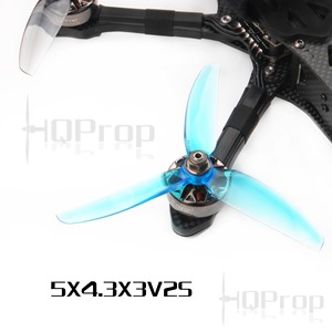 HQPROP 5X4.3X3V2S 5043 3-Blade PC Propeller 3.8g Lightweight for <b>RC</b> FPV Racing Freestyle 5inch <b>Drones</b> Replacement DIY Parts - Product Image 2