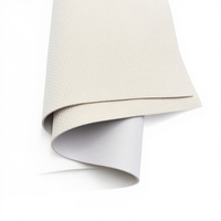 Feuilles de néoprène SBR gaufrées beige, tissu composite simple face, antidérapant, doux, respirant, élastique, durable, en rouleau, qualité mousse