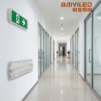Luminaire d'urgence LED mural IP65 autonome 3H pour usage extérieur et industriel