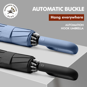 Parapluie entièrement automatique classique à double couche recouvert de tissu en nylon pour adultes, léger, pour usage professionnel, idéal pour les cadeaux - Product Image 5