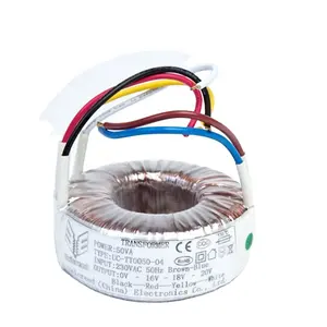 Transformador de áudio toroidal personalizado, amplificador de áudio ac para baixo, 230v 50va