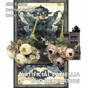 Handgefertigte Realistische Künstliche Kamelienknospe Seiden-Dekoration für Abschlussfeier Weihnachten Chinesisches Neujahr-Großhandel ZR1230 - Product Image 2