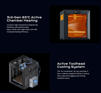 QIDI Plus5 Enclosed Structure & 3-Stage Air Filter Safe Office-Friendly 3D Printer with 370°C Nozzle & Active Chamber Heating