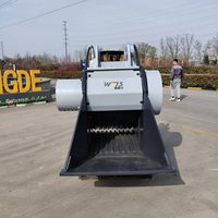 Aksesoris Multifungsi Excavator Jaw Bucket Penghancur Batu Efisiensi Tinggi 15t/jam untuk Pekerjaan Konstruksi