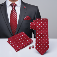 Cravate en polyester personnalisable pour homme, design jacquard, logo personnalisé, respirante et durable, emballée dans un coffret cadeau
