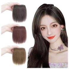 10cm 1P femme haute chaleur salaire Pix pince à cheveux Ins vague naturelle crépus droite tisse frange Styles 8 22 36 pouces longueur étirée - Product Image 1