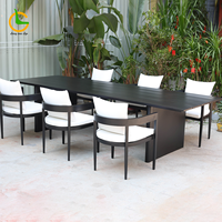 Ensemble de salle à manger pour hôtel Mobilier de jardin Table et chaises de jardin Tables à manger d'extérieur Table en aluminium Camping