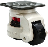 Roulettes pivotantes GD40S Footmaster, roulettes industrielles, roues de charge 60F80F100F150, réglage horizontal de la hauteur