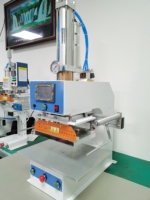 Venda quente Automática Digital Pneumática Folha De Ouro Couro Logotipo Em Relevo Hot Stamping Máquina para couro PVC Caixa De Madeira papelão