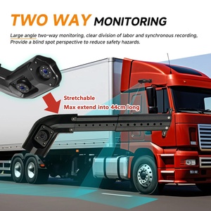 Specchio Elettronico IPoster 12.3\" con <span class=keywords><strong>Monitor</strong></span> AI BSD IPS DVR, Lunghezza 44cm Estensibile, Telecamere Laterali Destra e Sinistra <span class=keywords><strong>per</strong></span> Camion - Product Image 6