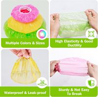 Couvre-bol de fermentation pour pain, en plastique, type bonnet de douche, élastique, réutilisable, pour levain, 28 cm, rouge, écologique, compatible lave-vaisselle