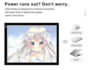 JSK A3 Kích Thước Led Truy Tìm Ánh Sáng Pad Nghệ Sĩ Vẽ 5V Usb Power Vẽ Board LED Ánh Sáng Bảng Pad - Product Image 4