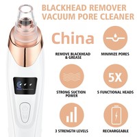 Extracteur de points noirs et nettoyeur de pores facial, machine à vide pour l'élimination des cicatrices d'acné et des comédons, outil de traitement de l'acné pour le nez