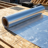 Rouleau d'isolation de toiture de haute qualité en aluminium composite bloquant les radiations et en tissu non tissé