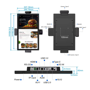 ราคาโรงงาน เครื่องบันทึกเงินสดอัจฉริยะระบบแอนดรอยด์ขนาด 27 นิ้ว 32 นิ้ว RK3576 พร้อมหน้าจอสัมผัสแบบ Capacitive 10 จุด แท็บเล็ต Android 14 สำหรับธุรกิจ - Product Image 5