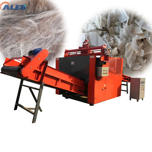 Macchina per il riciclo dei rifiuti tessili, trituratore per tessuti di scarto, taglierina per vestiti usati, lavorazione cotone e filati non tessuti, motore con cuscinetti 7.5+1.5kw - Product Image 1