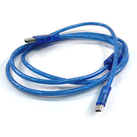 Kabel USB Mini 1.5M kabel USB 2.0 kabel USB Mini kabel pengisi daya B kompatibel dengan GoPro Hero 3 + pengontrol Digital Camer Dash Cam