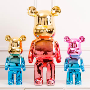 Fabrika galvanik serisi şiddetli ayı iniş büyük süsler oturma odası ofis dükkanı süsler kumbara - Product Image 3