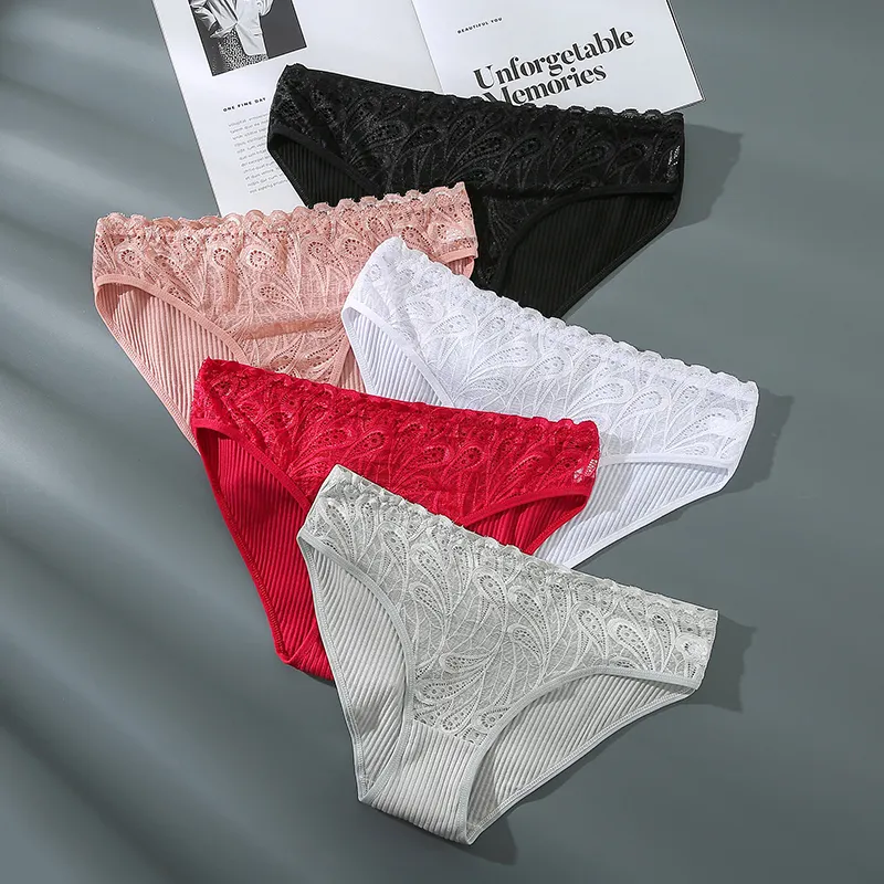 Cotton Underwear For Women Panties Sexy Briefs For Ladies Female Thin underpants Lingerie Woman Solid Lace Panties