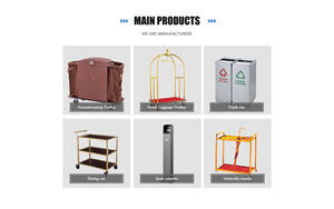 עגלת שירות מפלסטיק PP למלון, לעגלת כביסה, לעגלת שירות ניקיון, לעגלת חדרנית, לעגלת מטפלת בבית - Product Image 5