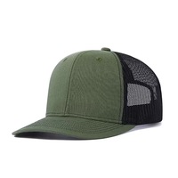 Gorra de Béisbol con Visera de Malla Estilo Patchwork, Gorra Trucker Personalizada con Cierre a Presión y Visera Curva para el Sol