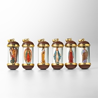 Pendentifs personnalisés Notre-Dame de Guadalupe en acier inoxydable 316L certifié, vente en gros, cadeaux religieux pour la première communion