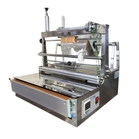 Máquina Manual para Envolver en Celofán ACW-88F con Rebobinador de Residuos para Envolver Cajas de Perfume, Cosméticos y Té con Película BOPP