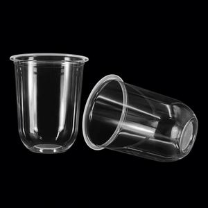 Gobelet en plastique PP en forme de U de 90 mm avec couvercles, personnalisable avec logo, pour boissons chaudes/froides (vodka, lait, bubble tea et jus de fruits) - Prix usine - Product Image 4
