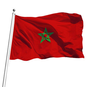 Bandiera a Mano del Marocco, Piccola Bandiera Digitale Stampata per il Mondiale 2026, USA, Canada, Mondo, Stile Marocchino - Product Image 2