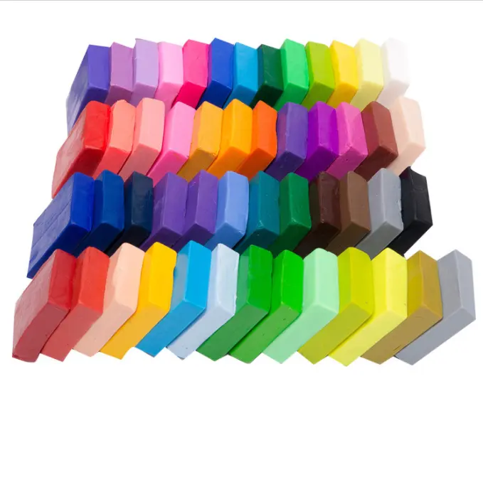 Laris 24 warna kit pemula tanah liat polimer blok kecil untuk anak dan pemula