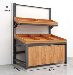 Exhibidor de Frutas para Almacenamiento en Islas Centrales, Estantes de Supermercado para Frutas y Verduras, Exhibidor de Verduras - Product Image 5