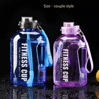 Gallon bouteille d'eau grande capacité sport bouteille d'eau voyage camping bouteille d'eau tonnes de barils