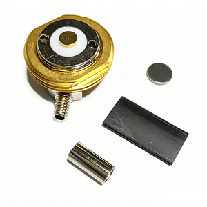 Connecteur NMO à angle droit 3/4'' en alliage, profil bas, permanent, haute fréquence 0 à 6 GHz, à sertir pour câble RG58 - Product Image 1