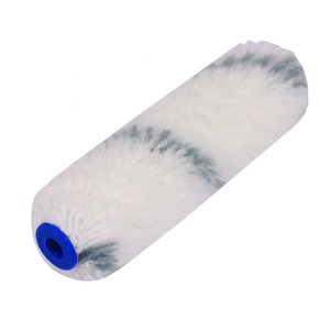 Rouleau de peinture mini en acrylique gris à rayures de 4 pouces, fixation thermique, épaisseur de la fibre de 11 mm - DIY Industriel OEM pour projets de peinture - Product Image 1