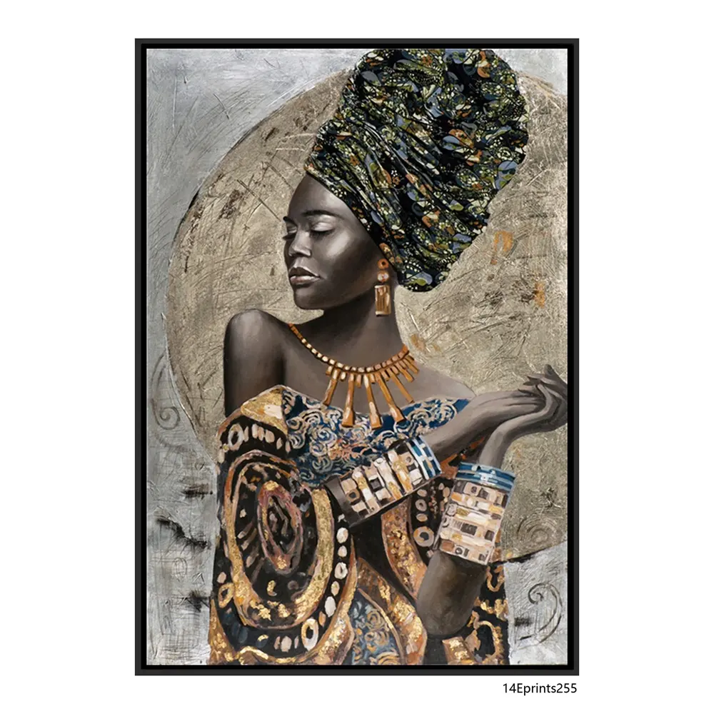 Africana de la pintura de la lona impresión hogar Decoración Africana arte de la pared de mujer para imprimir